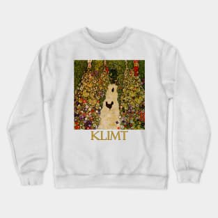 Garden Path with Chickens by Gustav Klimt Crewneck Sweatshirt